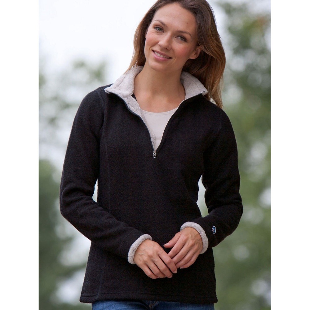 Women's Kuhl Alyssa Fleece Pullover Black  Size Medium **Some Wear On Wrists SC*